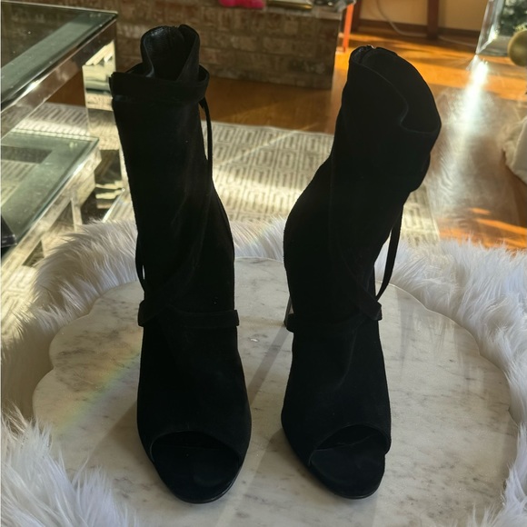 Manolo Blahnik Bootie Calf Heels - Picture 2 of 12